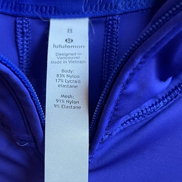 Lululemon Best Pace - half zip - lazurite blue/purple -8 - Picture 5 of 14